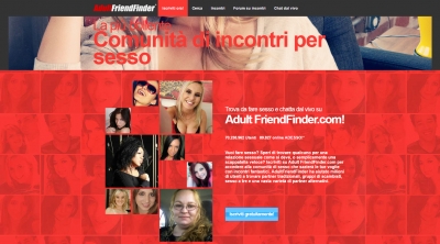 Apri la recensione del sito web: http://adultfriendfinder.com