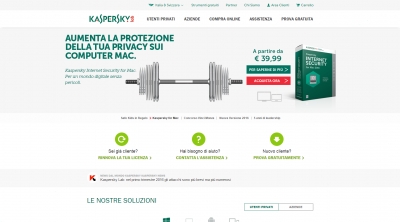 Apri la recensione del sito web: http://www.kaspersky.com/it