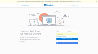 Apri la recensione del sito web: http://www.dropbox.com