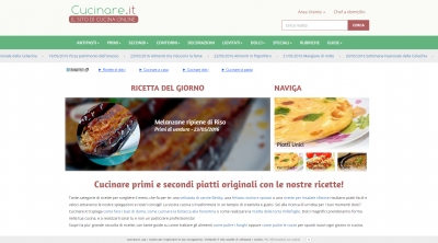 Apri la recensione del sito web: http://www.cucinare.it